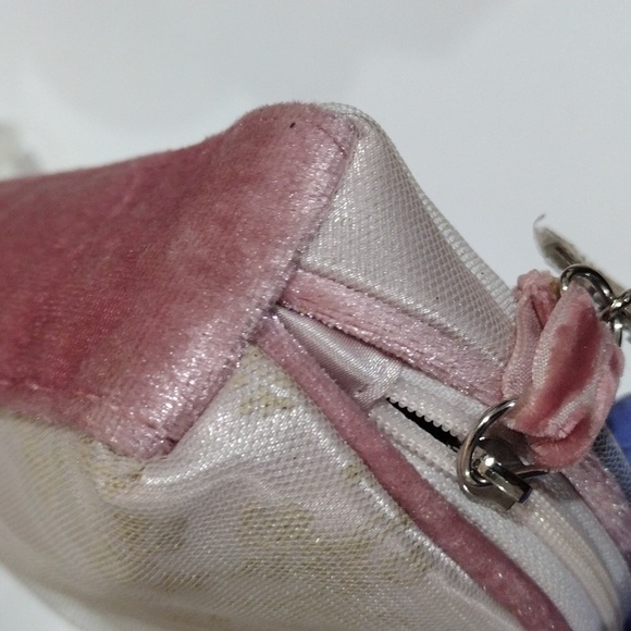 Jill Stuart Flower Design Blush Pink Zipper Makeup Bag - Excellent Condition - Picture 6 of 10